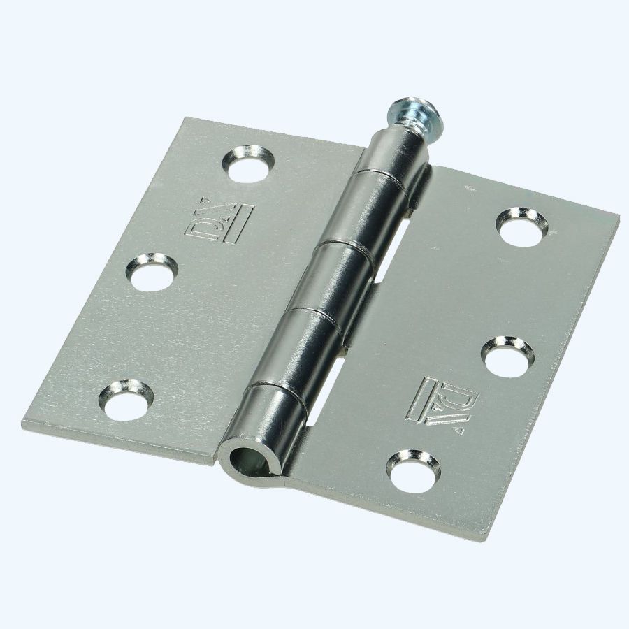 Dulimex scharnier rechte hoeken, losse pen, staal 76 x 76 mm