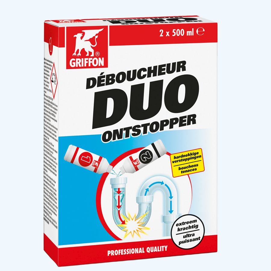 Griffon DUO ontstopper 2 x 500 ml Griffon DUO ontstopper 2 x 500 ml