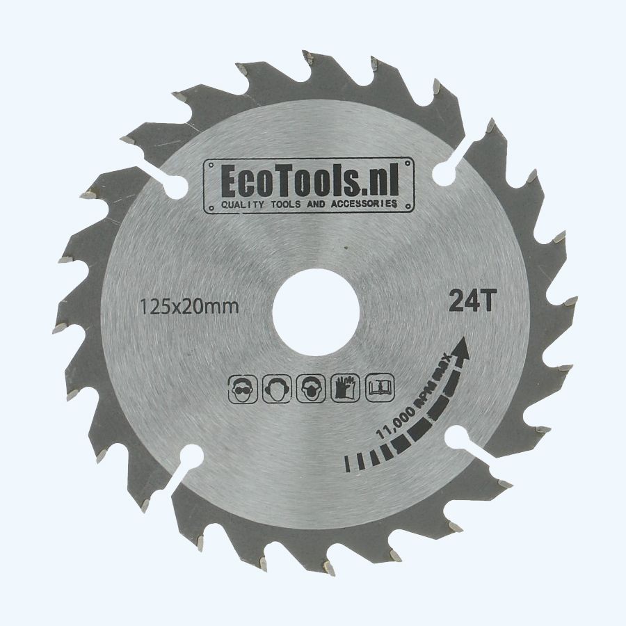 HM-zaagblad 125 x 20 mm T=24 (Eco-line)