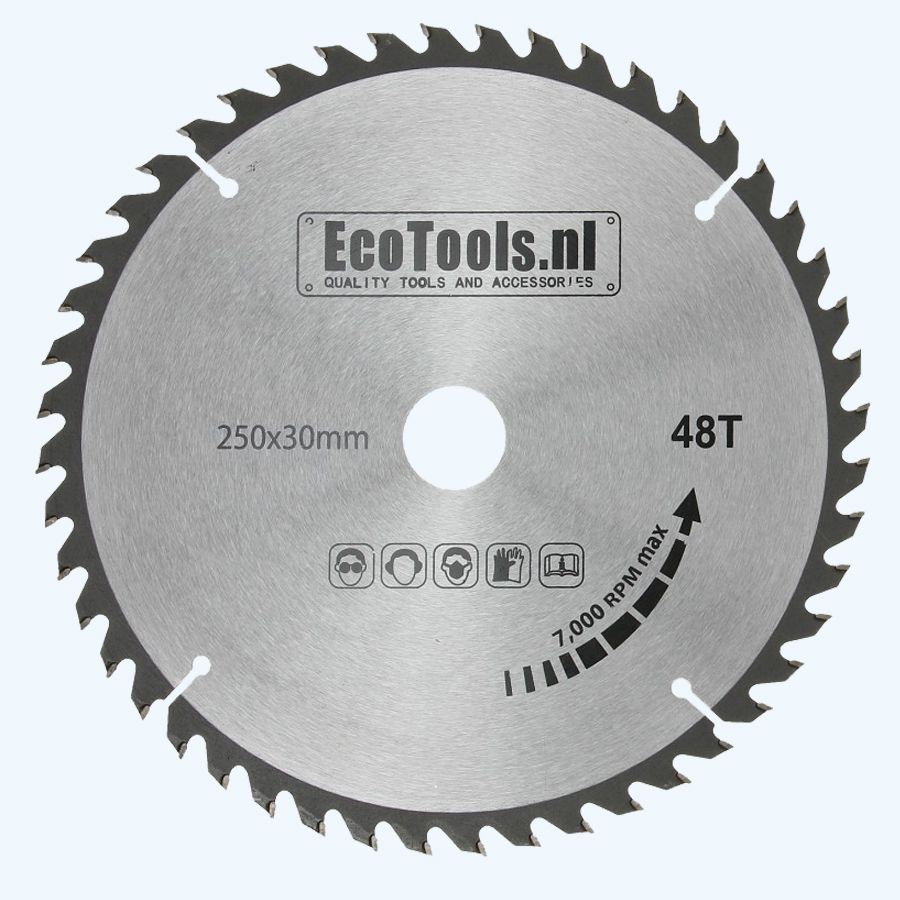 HM-zaagblad 250 x 30 mm T=48 (Eco-line)