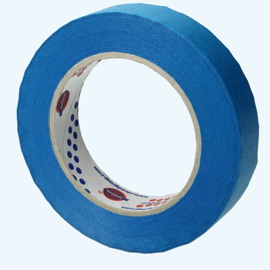 Afplaktape blauw 38 mm x 50 meter 