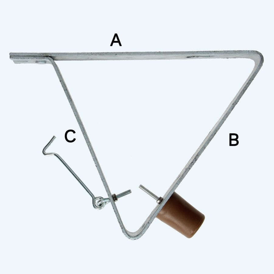 Deurvanger verzinkt compleet