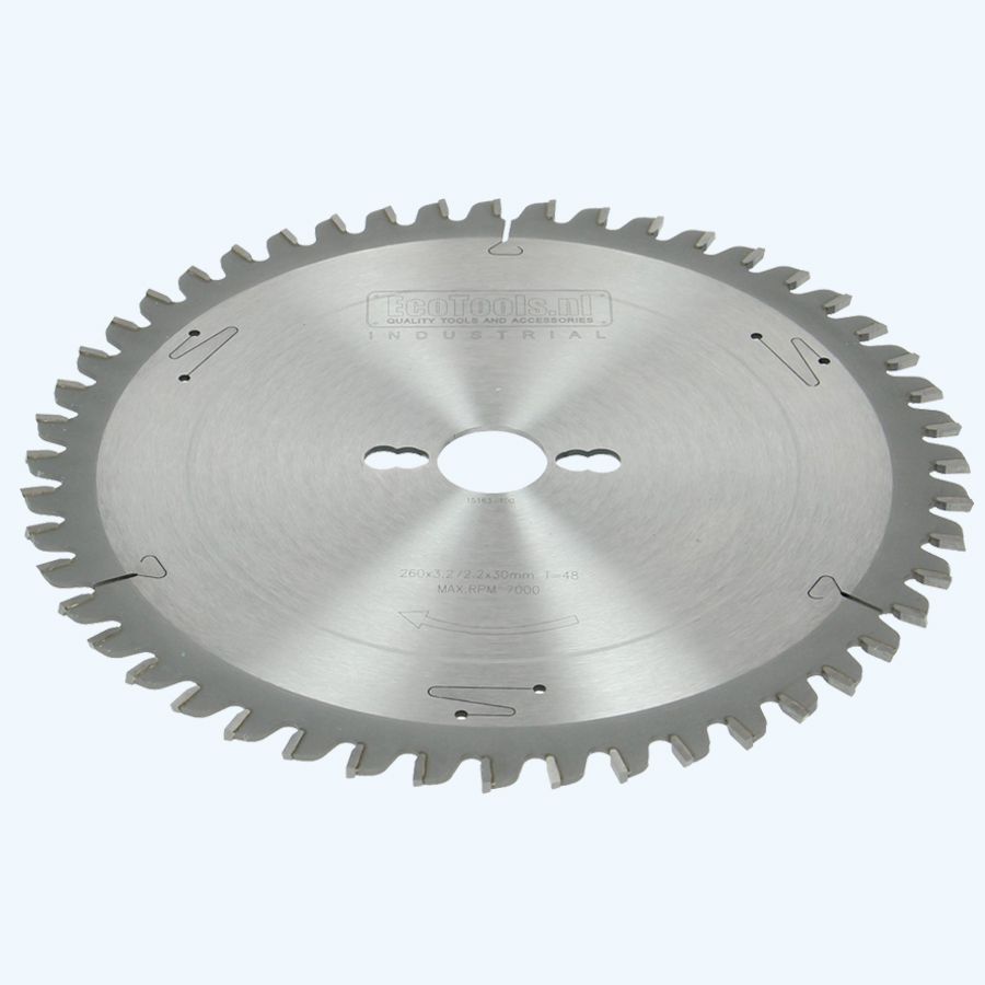 HM-afkortzaagblad Industrial 260 x 30 mm T=48