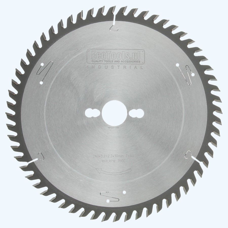 HM-zaagblad Industrial 260 x 30 mm T=60 HM-zaagblad Industrial 260 x 30 mm T=60