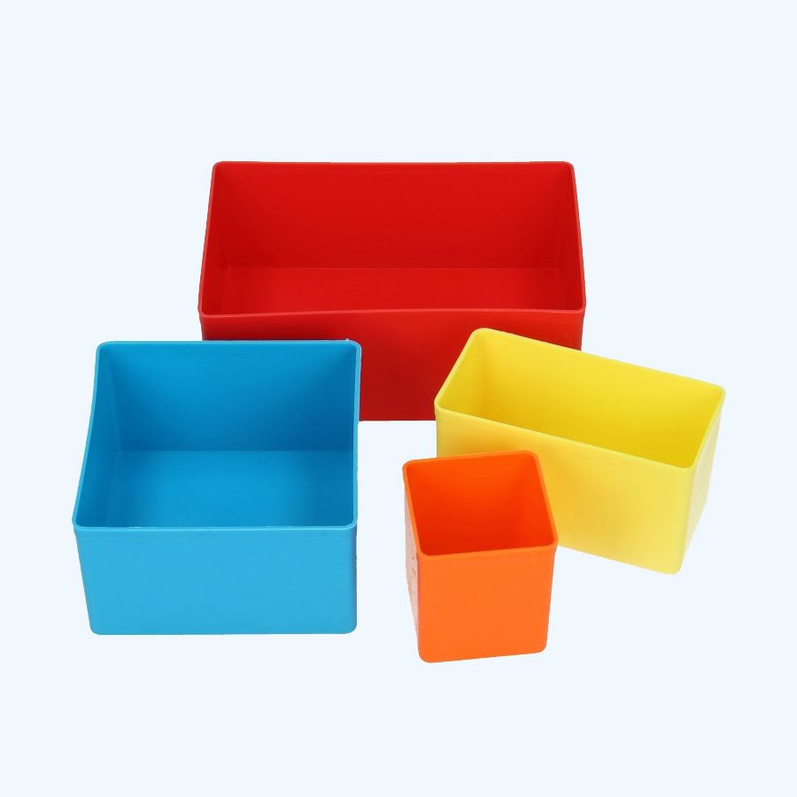 Los bakje (GEEL) assortimentskist metaal