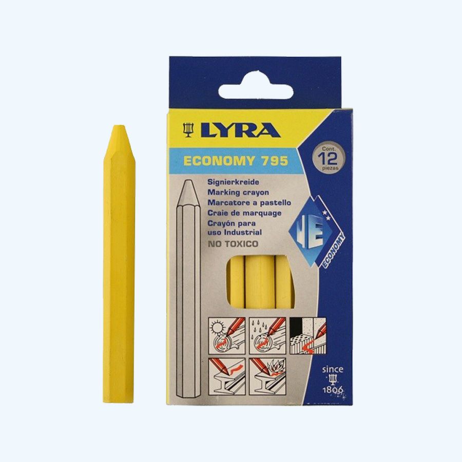 12 stuks Lyra markeringskrijt geel 12 stuks Lyra markeringskrijt geel