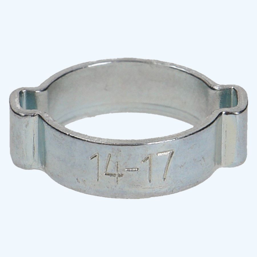 Dubbel oor slangklem 14-17 mm