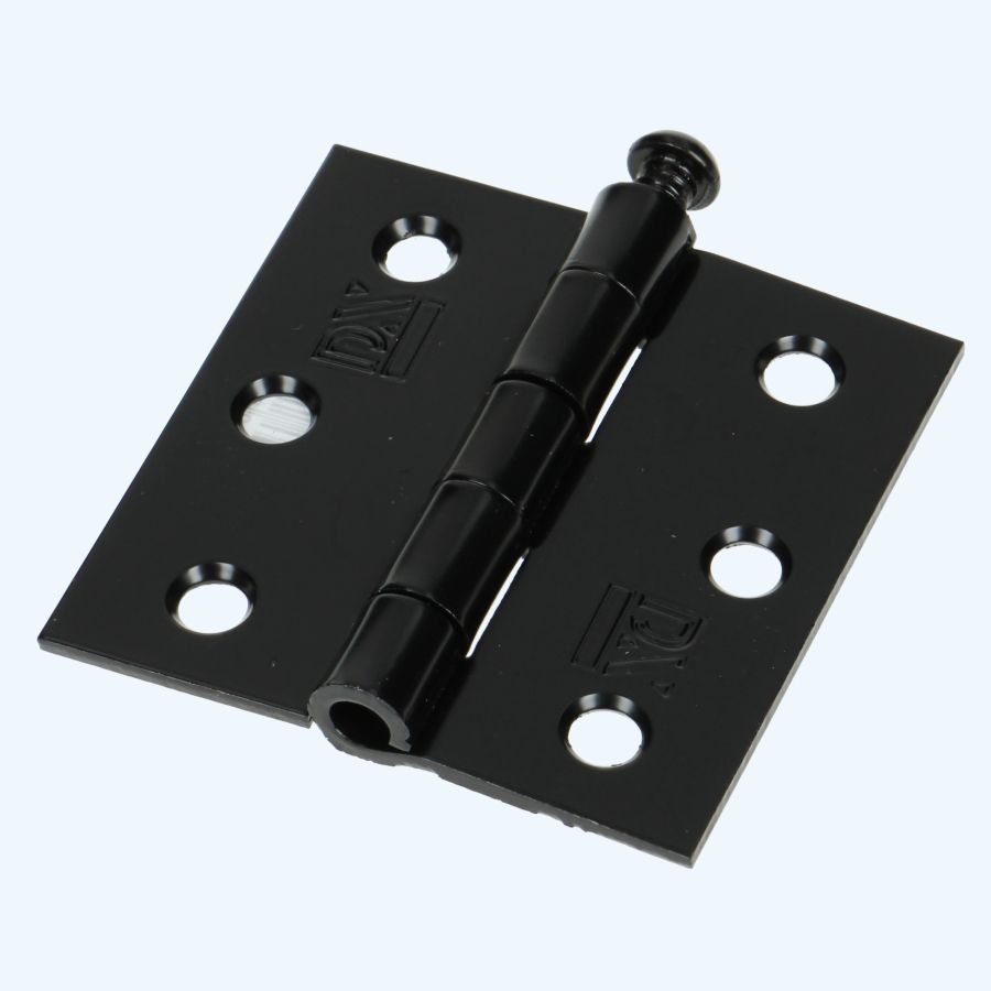 Dulimex scharnier met losse pen 63 x 63 mm zwart gelakt