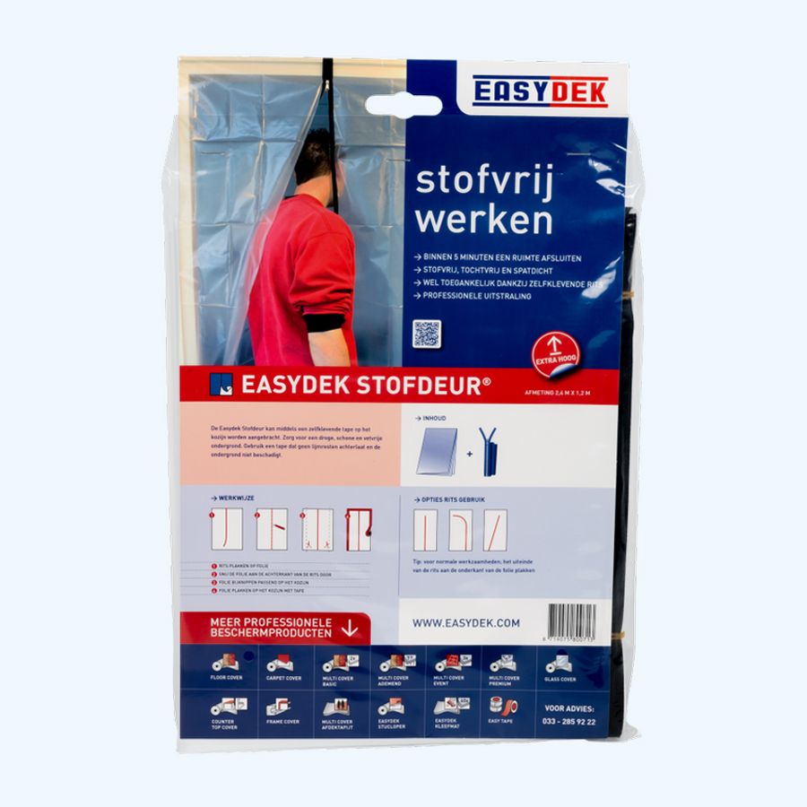 Stofdeur 2,4 x 1,2 meter Stofdeur 2,4 x 1,2 meter