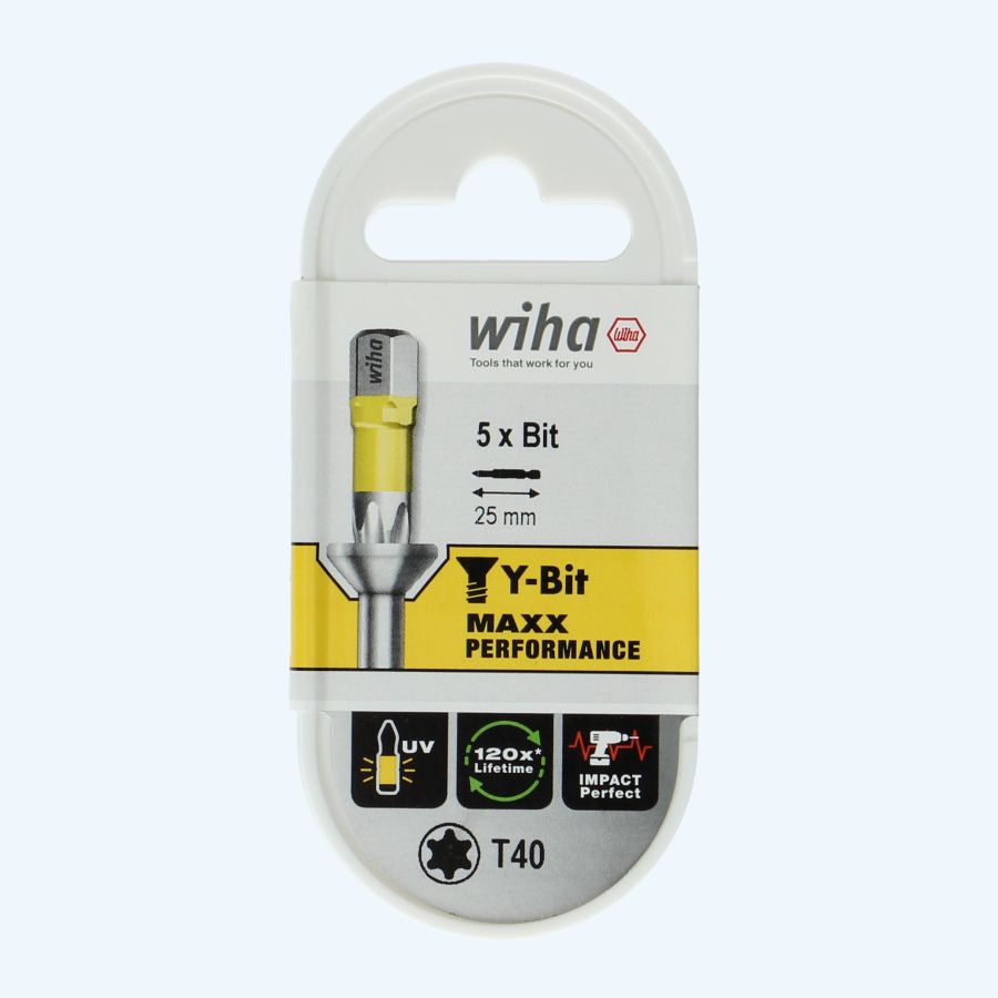 5 stuks Wiha Y-bit Torx 40