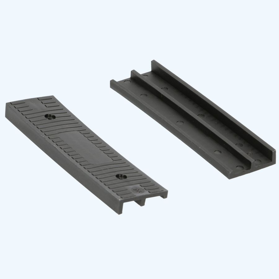 100 stuks schuine kunststof glasblokjes ZWART 100x26x8/4 mm 100 stuks schuine kunststof glasblokjes ZWART 100x26x8/4 mm