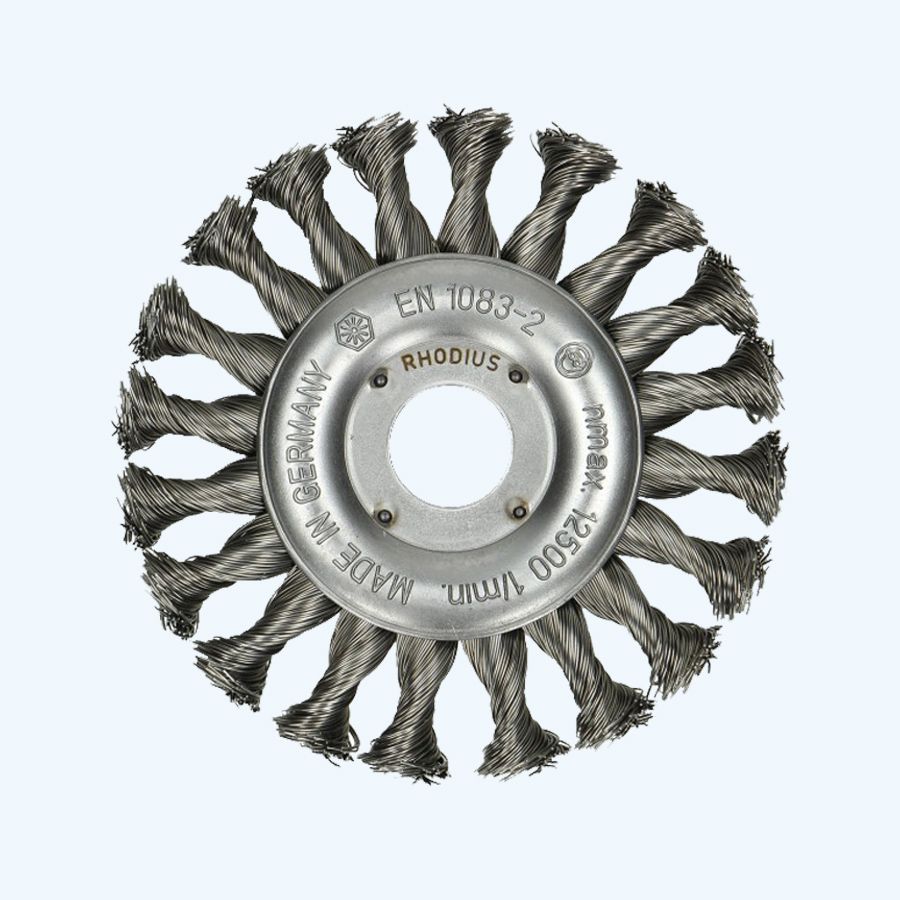 Radiale borstel getordeerde draad Ø125mm Radiale borstel getordeerde draad Ø125mm