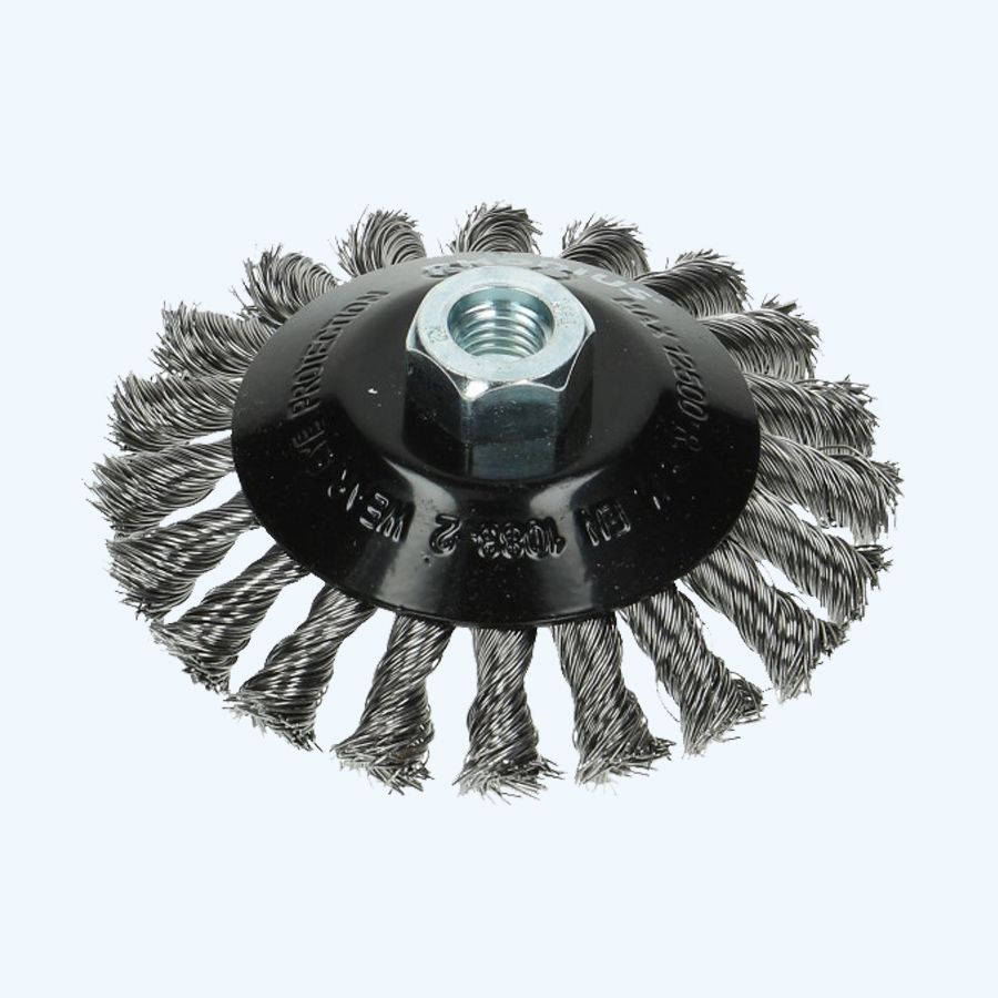 Kegelborstel getordeerde draad Ø115mm Kegelborstel getordeerde draad Ø115mm