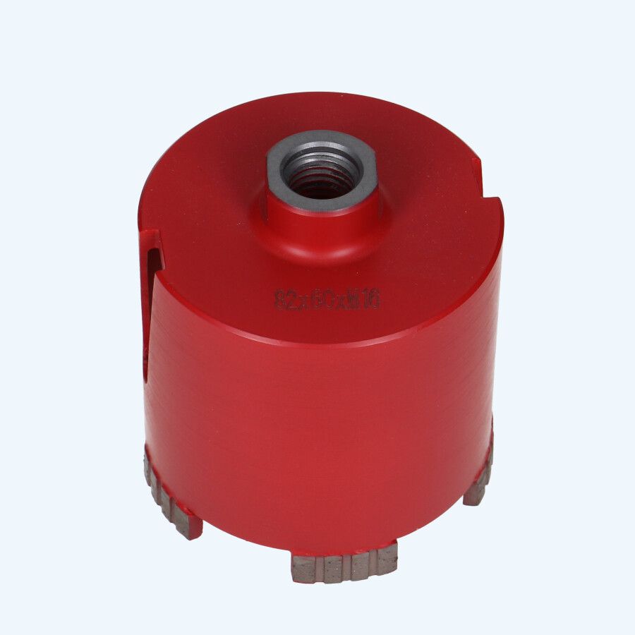 Diamant dozenboor abrasief 82 mm - 10 mm segmenthoogte Diamant dozenboor abrasief 82 mm - 10 mm segmenthoogte