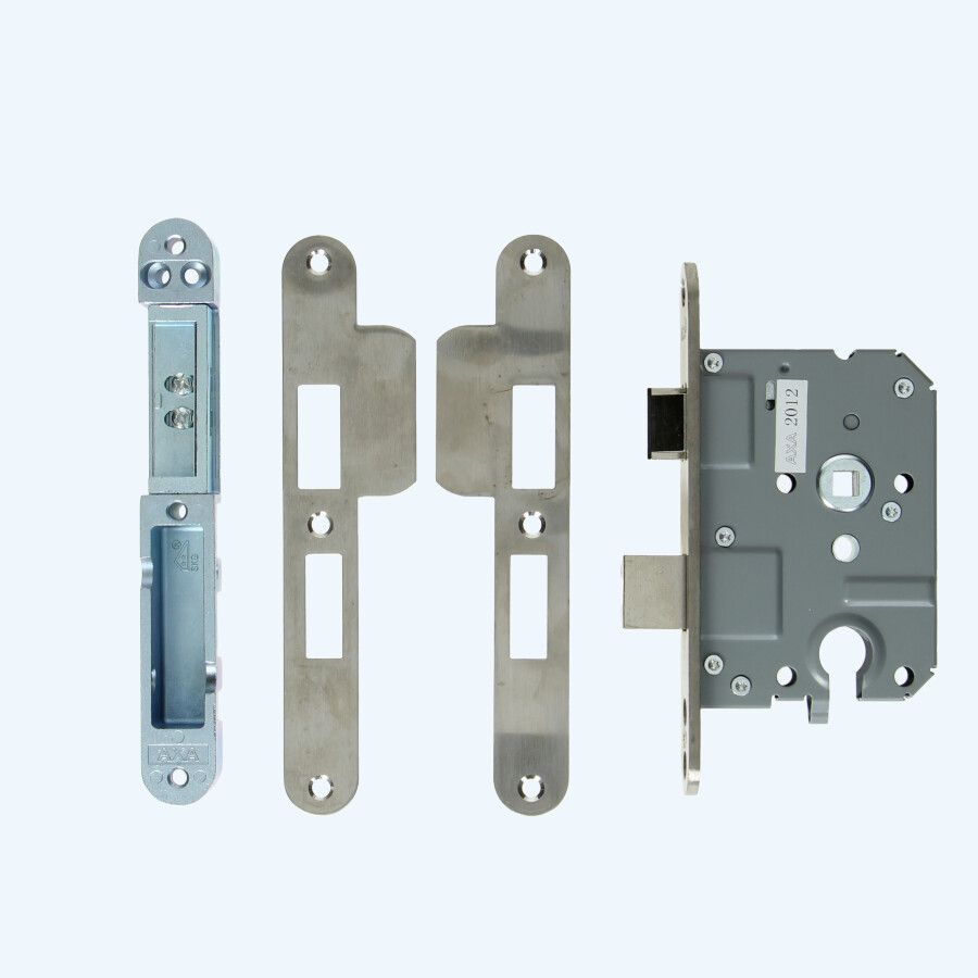 AXA Veiligheidsinsteek dag-nachtslot PC55 SKG** RVS (voorplaat rond) AXA Veiligheidsinsteek dag-nachtslot PC55 SKG** RVS (voorplaat rond)