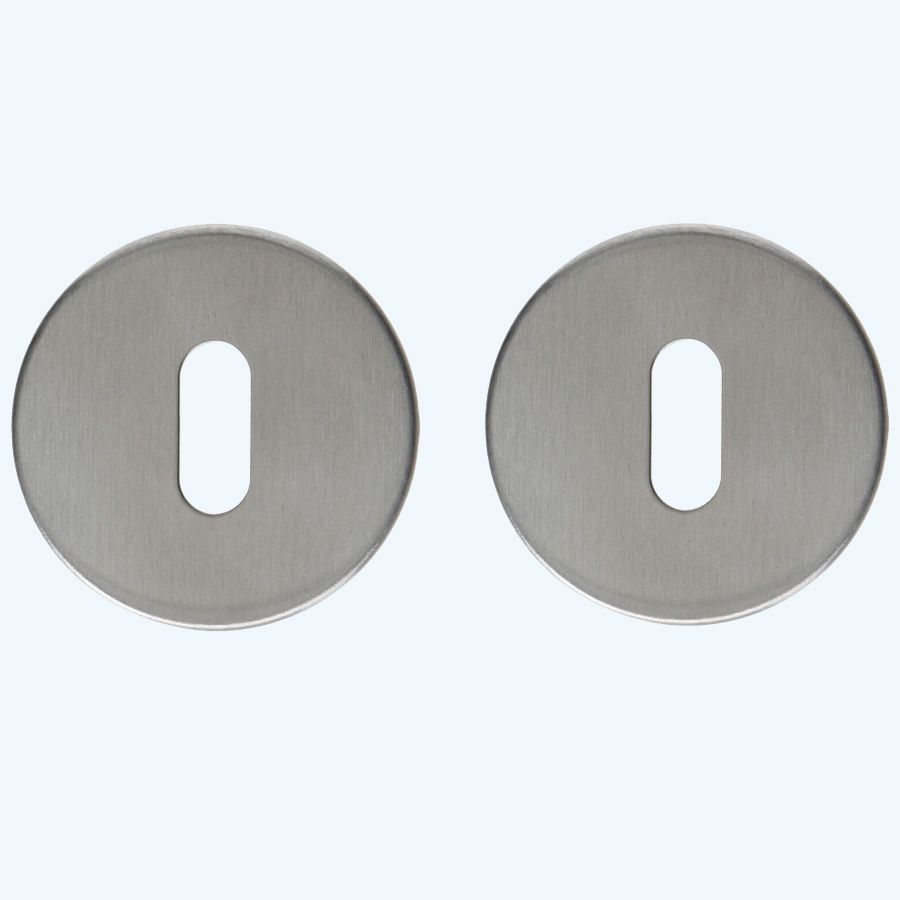 RVS rozet met sleutelgat (2 stuks) RVS rozet met sleutelgat (2 stuks)