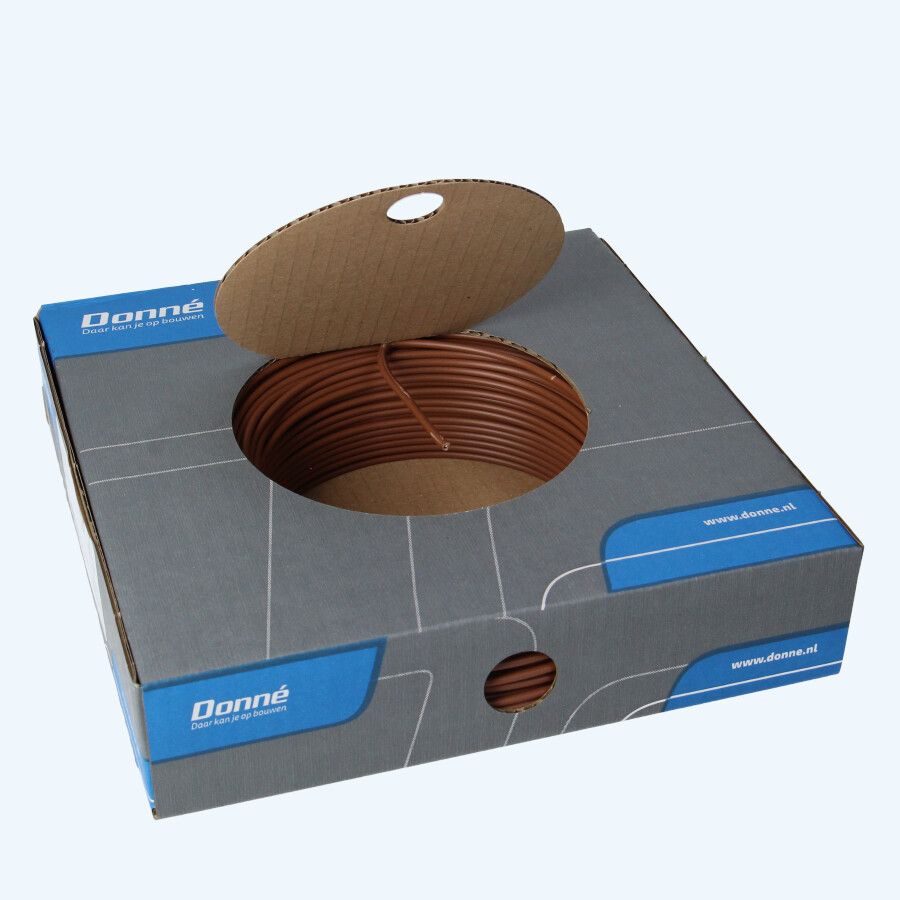 Donné VD Draad 2,5 mm² bruin (100 meter) Donné VD Draad 2,5 mm² bruin (100 meter)