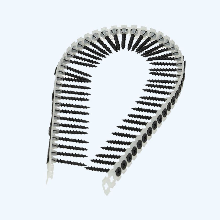 1000 stuks gipsplaatschroef op strip 3,9 x 45 mm (fijne draad) 1000 stuks gipsplaatschroef op strip 3,9 x 45 mm (fijne draad)