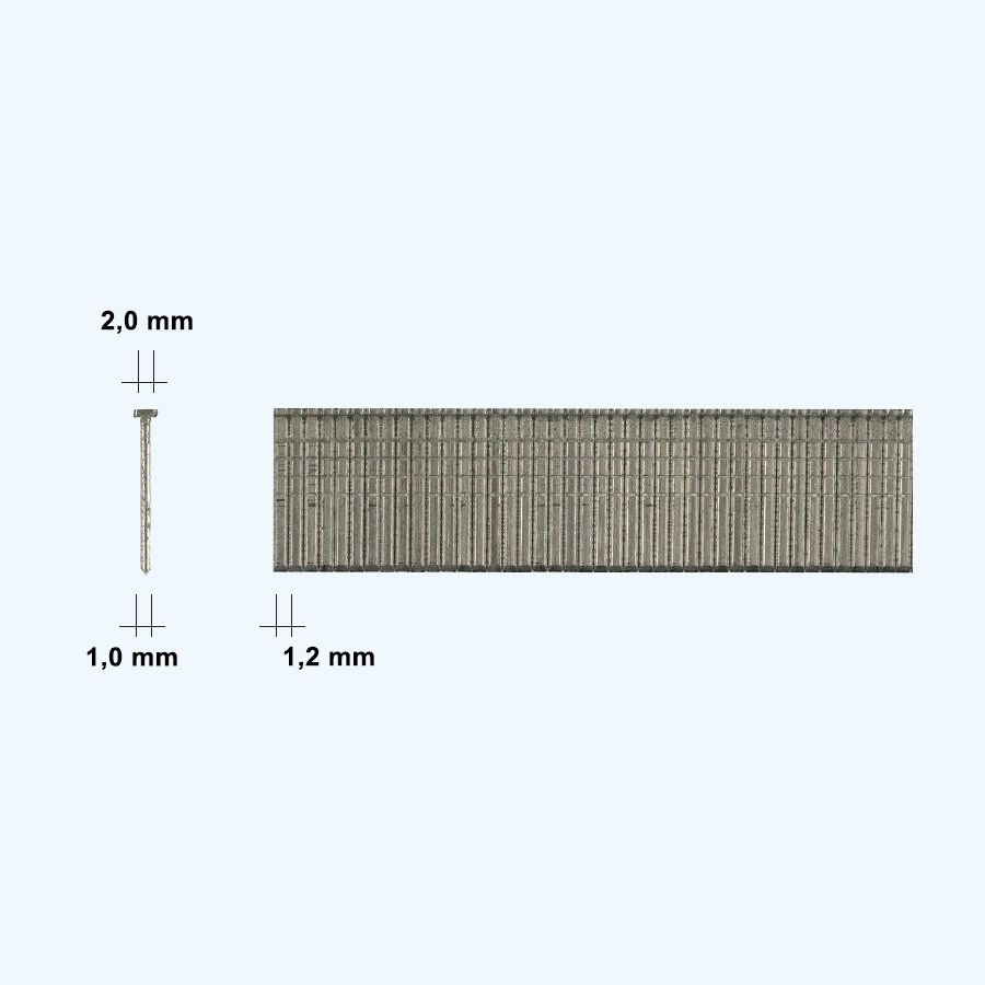 1000 st. handtacker afwerknagels type T / 14 mm 1000 st. handtacker afwerknagels type T / 14 mm