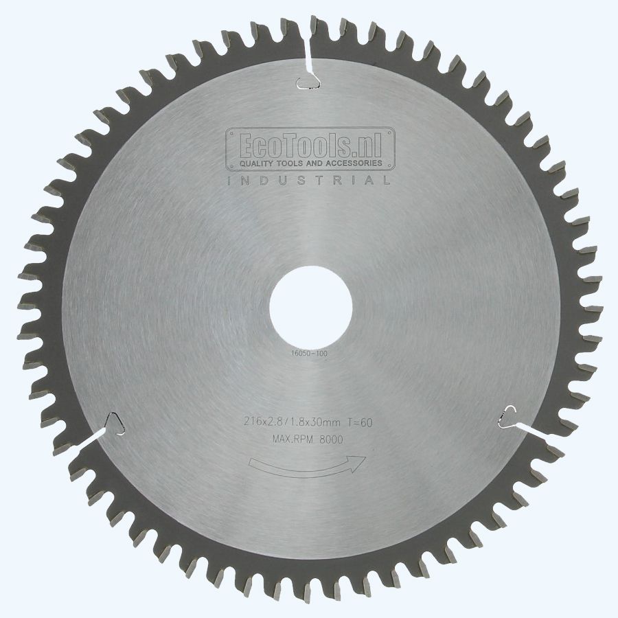 HM-afkortzaagblad Industrial 216 x 30 mm T=60 HM-afkortzaagblad Industrial 216 x 30 mm T=60