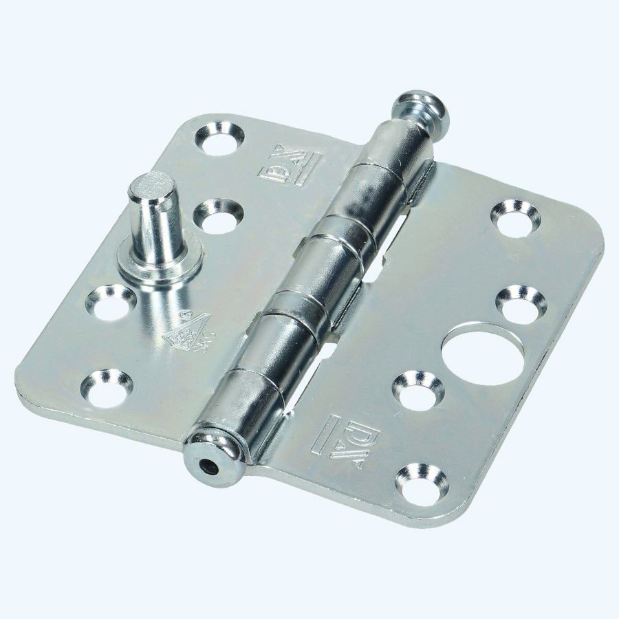 Dulimex kogellagerscharnier ronde hoeken, SKG, staal 89 x 89 mm Dulimex kogellagerscharnier ronde hoeken, SKG, staal 89 x 89 mm