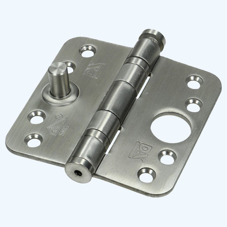 Dulimex kogellagerscharnier ronde hoeken, SKG, RVS 89 x 89 mm Dulimex kogellagerscharnier ronde hoeken, SKG, RVS 89 x 89 mm