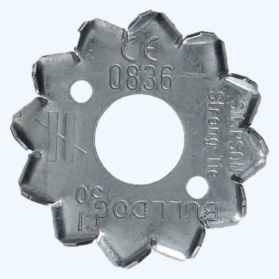 Kramplaat dubbelzijdig getand Ø17 x 50 mm Kramplaat dubbelzijdig getand Ø17 x 50 mm