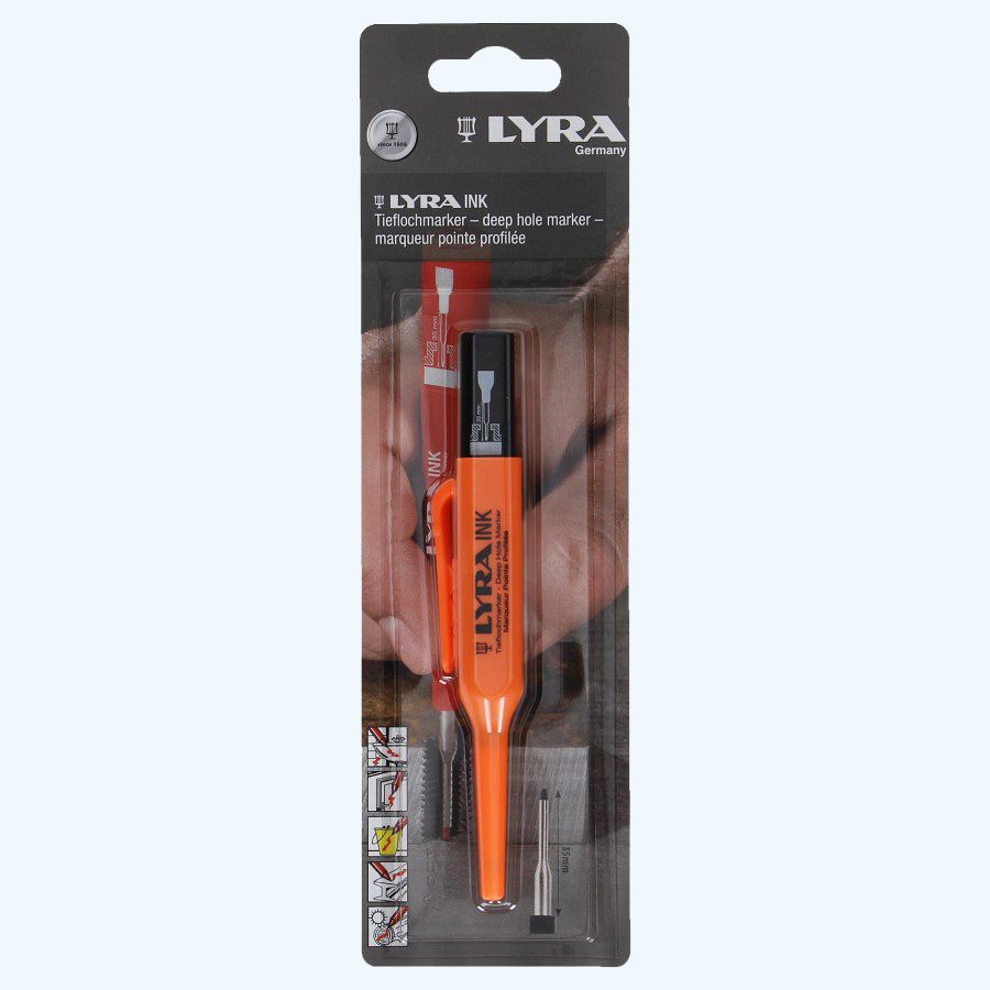 Lyra Ink merkstift voor diepe gaten (Zwart) Lyra Ink merkstift voor diepe gaten (Zwart)