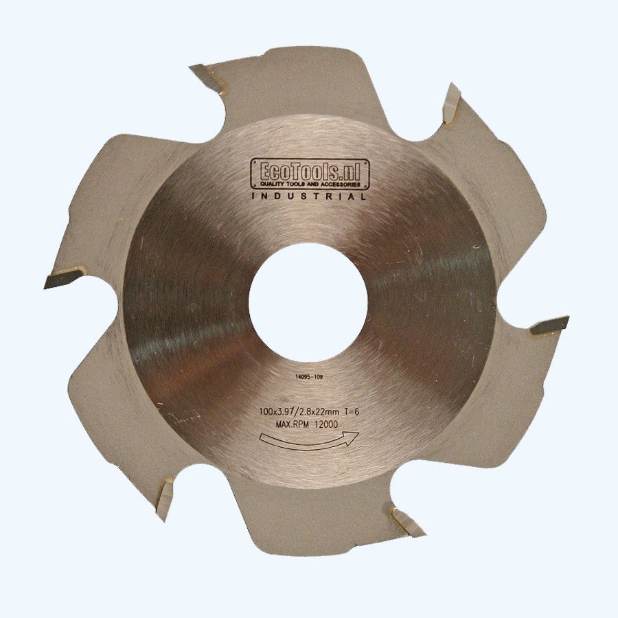 Lamellenfrees zaagblad 100 x 4 x 22 mm T=6 (Industrial) Lamellenfrees zaagblad 100 x 4 x 22 mm T=6 (Industrial)