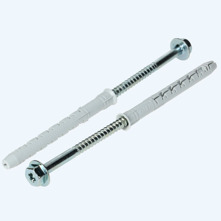 50 stuks FM® X5 multiplug 10 x 135 mm zeskantkop T40 verzinkt 50 stuks FM® X5 multiplug 10 x 135 mm zeskantkop T40 verzinkt