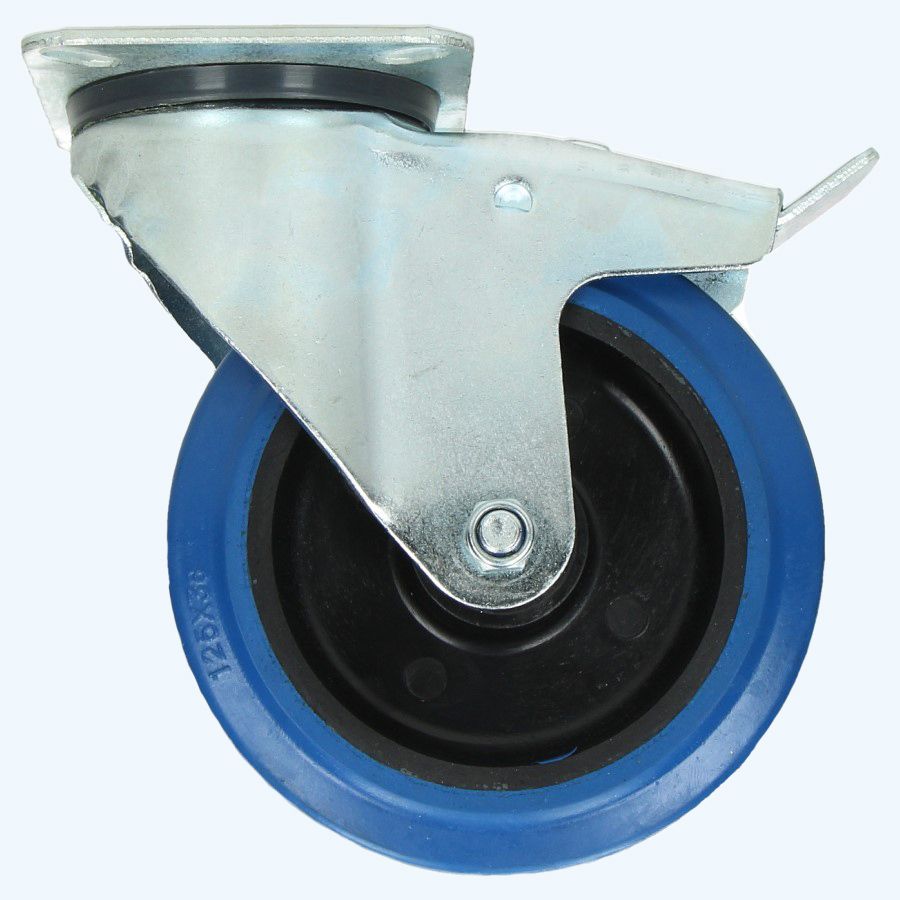 Zwenkwiel met rem RNB 125 mm 180 kg Zwenkwiel met rem RNB 125 mm 180 kg