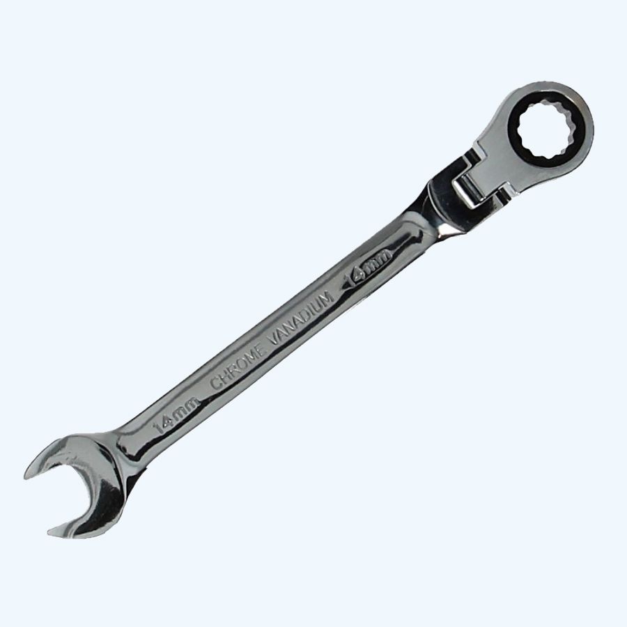 Ringratel-steeksleutel met kantelbare kop 11 mm Ringratel-steeksleutel met kantelbare kop 11 mm