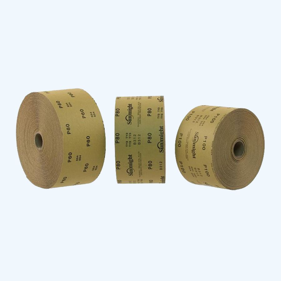 Papieren schuurrol 25 meter x 115mm K100 Papieren schuurrol 25 meter x 115mm K100