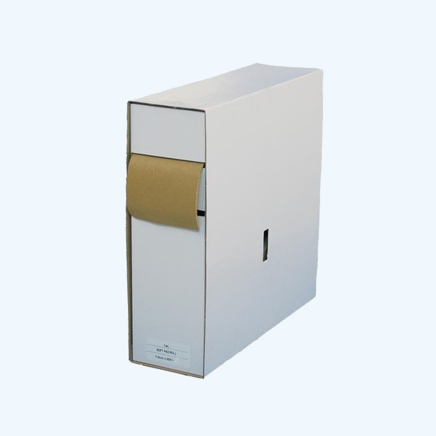 Papieren schuurrol met foam rug 25m x 114mm K400 Papieren schuurrol met foam rug 25m x 114mm K400