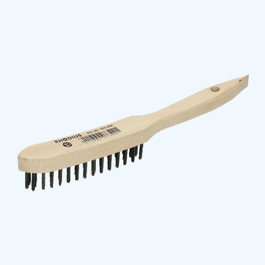 Staalborstel 3 rijen Staalborstel 3 rijen