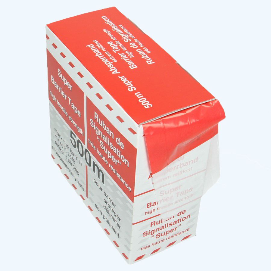 Afzetlint rood/wit 80 mm x 500 meter Afzetlint rood/wit 80 mm x 500 meter